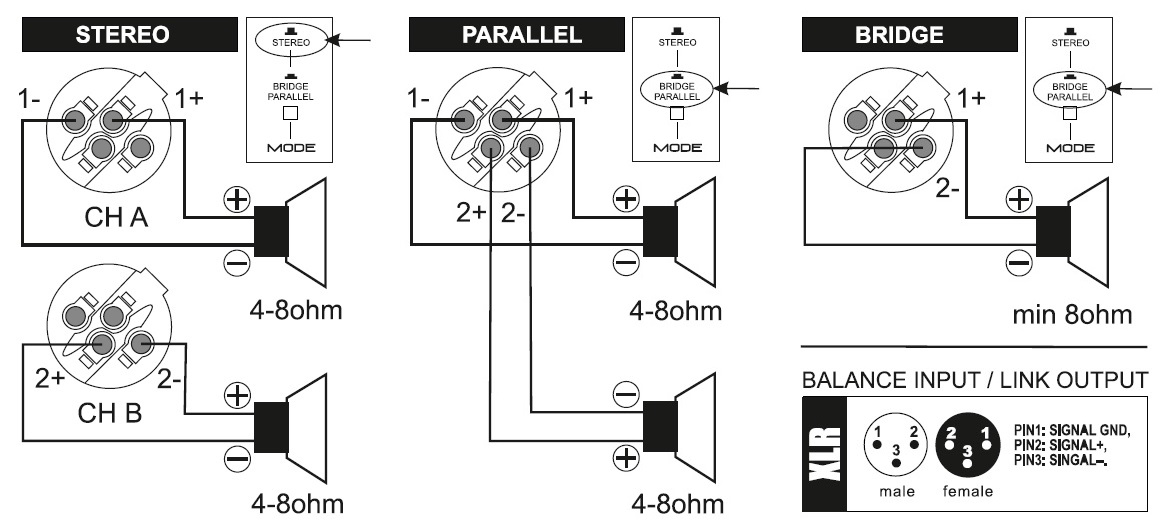 Схема подключения акустики к DX2600