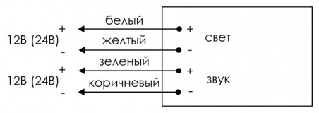 Схема подключения "Маяк-12КП"