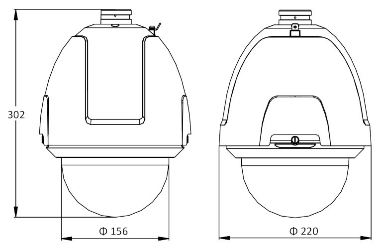 Габаритные размеры Hikvision DS-2DF5225X-AEL(T3)