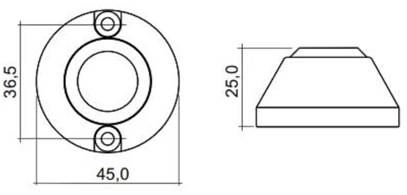 Размеры RFID-считывателя IronLogic CP-Z (мод. 2MF)