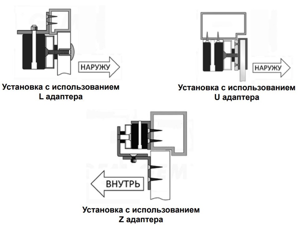 Схема монтажа электромагнитного замка Smartec ST-EL270L