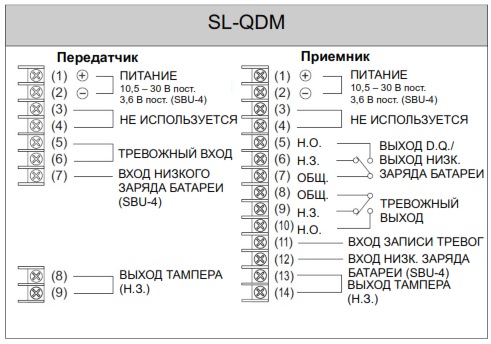 Схема подключения SL-200QDM