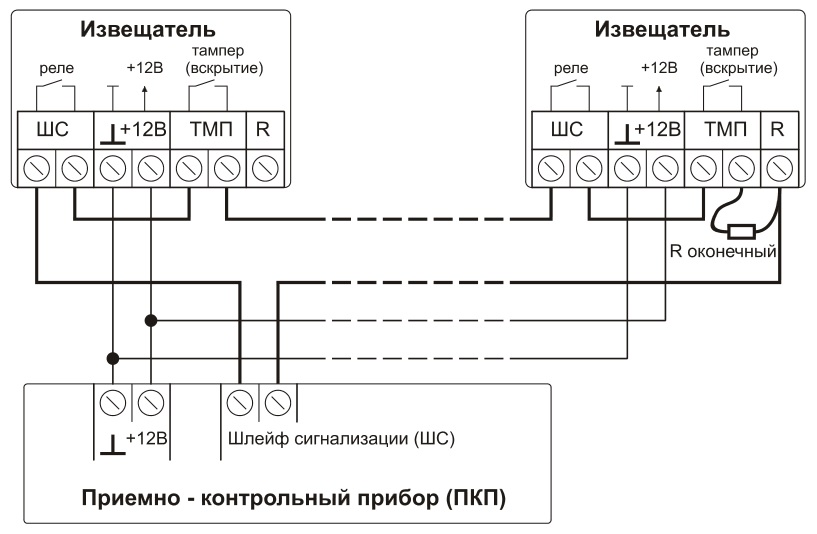 Схема подключения Сонар (ИО 329-17)