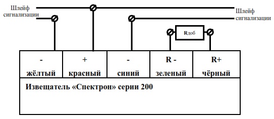 Схемы подключения Спектрон-210