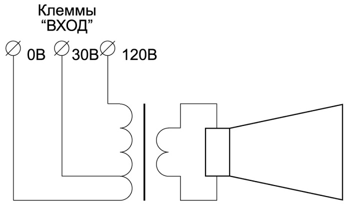 Схема подключения Тромбон ТН-25