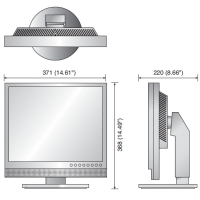 TFT ЖК-монитор с диагональю экрана 17 дюймов