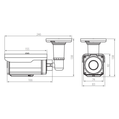 Уличная IP-камера с ИК-подсветкой (снят с производства) STC-IPM3697A/1