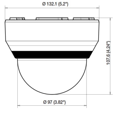Купольная IP-камера с ИК-подсветкой SND-6084RP