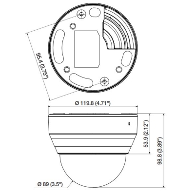 Купольная IP-камера с ИК-подсветкой SND-L5083RP
