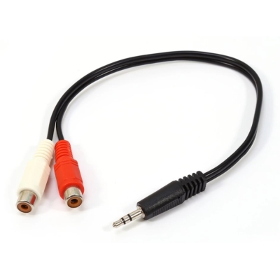 Адаптер 3,5 мм mini TRS Jack(m) / 2RCA (f)  PROCAST Cable A-MJ/2RCA-F