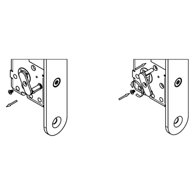 Врезной электромеханический замок-защелка ALM-488/35EM