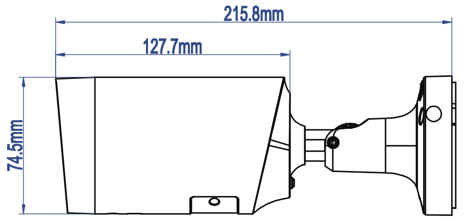 Габаритные размеры TR-D2183IR6 v2 2.7-13.5