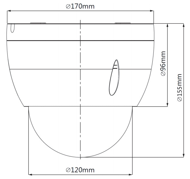 Габаритные размеры TRASSIR TR-D5124