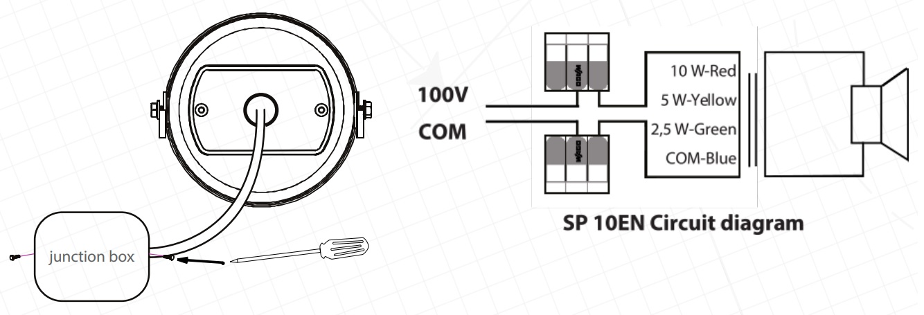 Схема подключения AMC SP 10EN