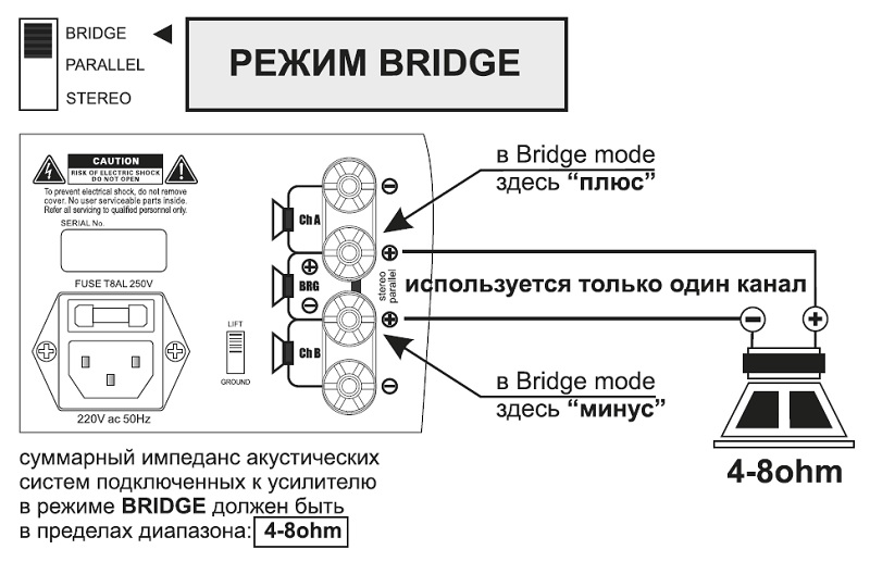 Схема подключения PL-500_PL-800_BRIDGE