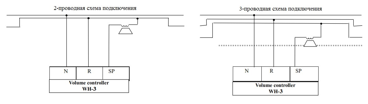 Схема подключения WH-3