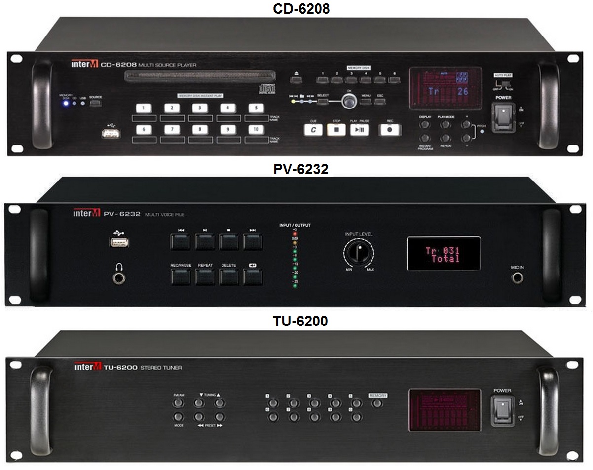 Источники сигналов CD-6208, PV-6232, TU-6200