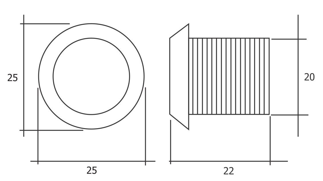Размеры RFID-считывателя IronLogic CP-Z (мод.2L-7) 