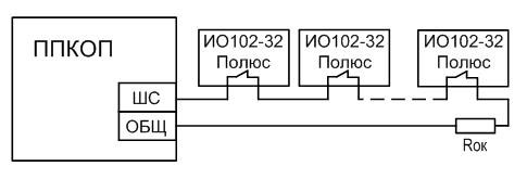 Схема подключения ИО 102-32 "Полюс"