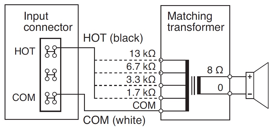 TOA BS-680F_схема подключения