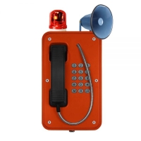 Промышленный всепогодный телефон с оптико-акустическим сигнализатором