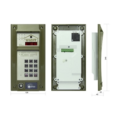 Блок вызова домофона многоабонентный N101RTCP