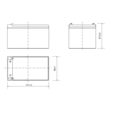 Аккумулятор 12В, 12 А/ч NP 12-12