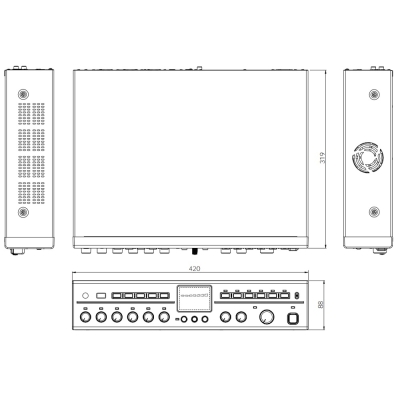 Трансляционный усилитель  PA-480