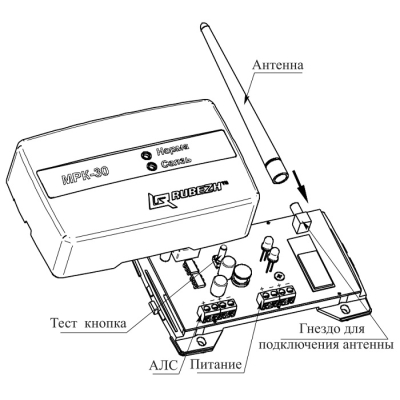 Радиоканальный модуль (снят с производства) Рубеж МРК-30