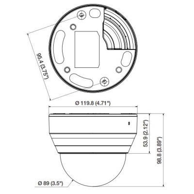Купольная IP-камера с ИК-подсветкой SND-L6083RP