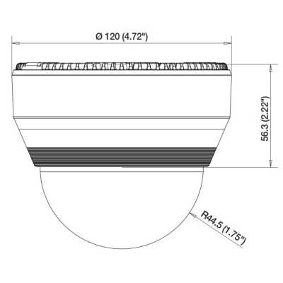 Купольная IP-камера с ИК-подсветкой SND-6011RP