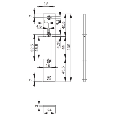 Планка запорная FKH 24 15180324