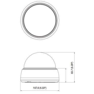 Купольная IP-камера SND-5011P