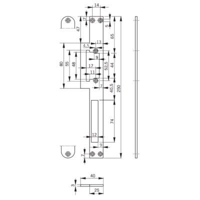 Планка запорная FLM25-Easy Adapt 15180925