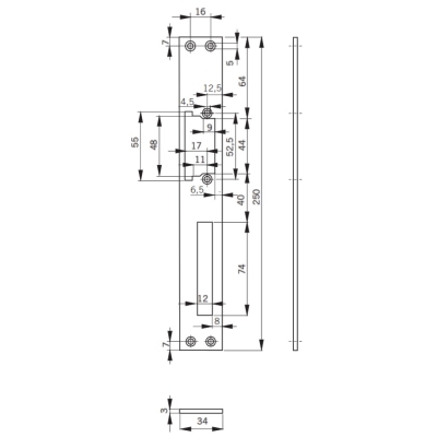 Планка запорная FLM34-Easy Adapt 16500106