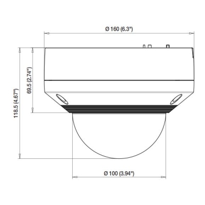 Уличная IP-камера купольная SNV-8080P