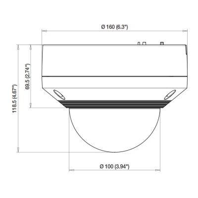 Уличная IP-камера купольная SNV-5084P