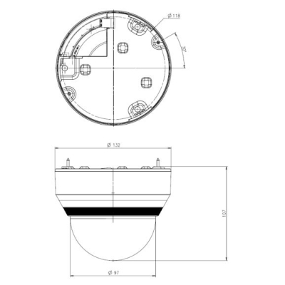 Купольная HD-SDI камера SCD-6081RP