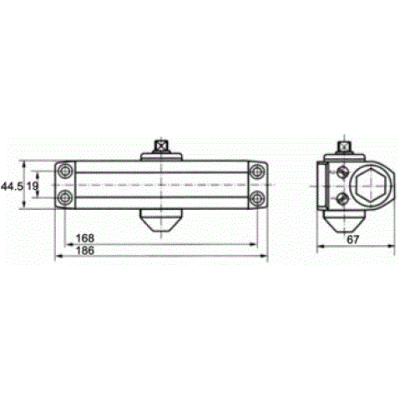 Дверной доводчик E-603