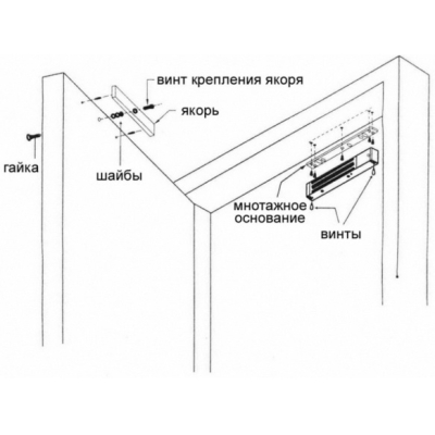 Электромагнитный замок ST-EL500ML
