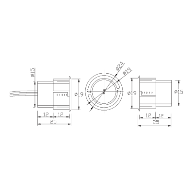 Извещатель точечный магнитоконтактный ST-DM030