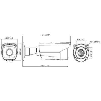 Уличная IP-камера с ИК-подсветкой (снята с производства) DS-2CD4A25FWD-IZHS