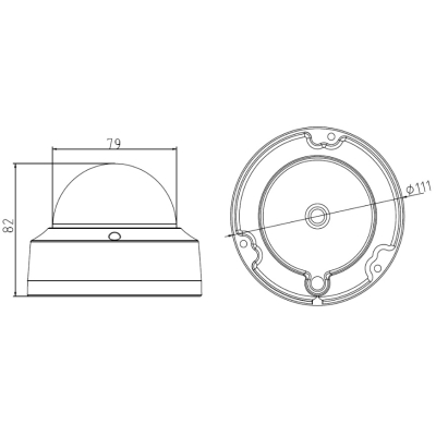 Купольная IP-камера уличная (снята с производства) DS-2CD2122FWD-IS