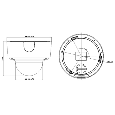 Купольная IP-камера уличная DS-2CD4525FWD-IZH