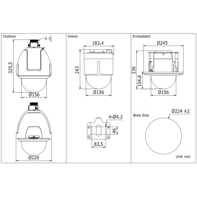 IP-камера поворотная (снята с производства) DS-2DF5286-AEL