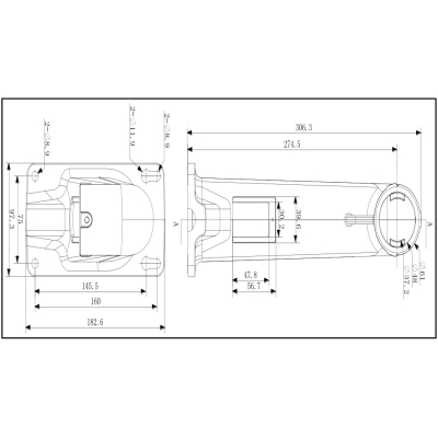 Настенный кронштейн для поворотных камер DS-1602ZJ