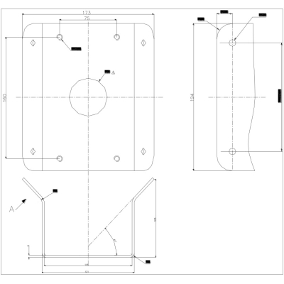 Угловой кронштейн для камер (снят с производства) DS-1601ZJ-Corner