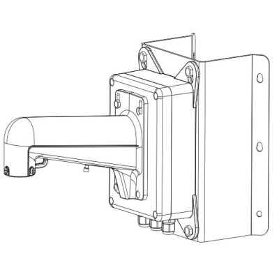 Настенный кронштейн с монтажной коробкой DS-1602ZJ-box-corner