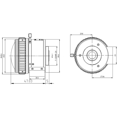 Мегапиксельный объектив HF3417D-12MPIR