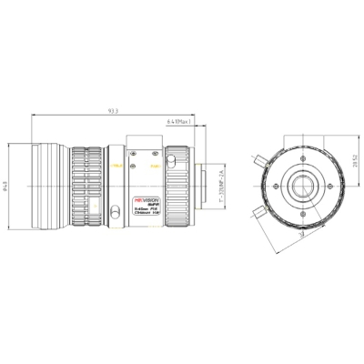 Мегапиксельный объектив HV1140D-8MPIR